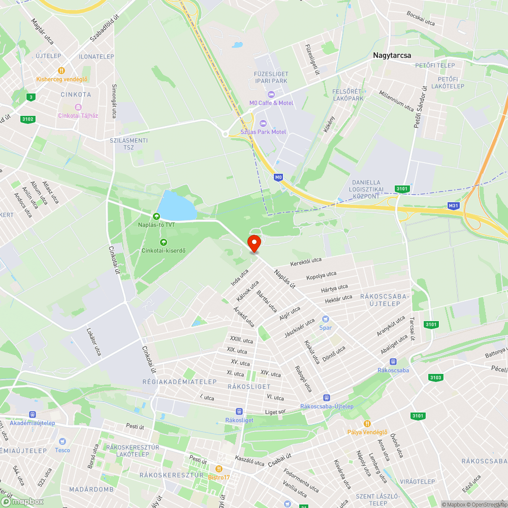 Újabb szemétlerakás a Naplás úton bejelentés helye