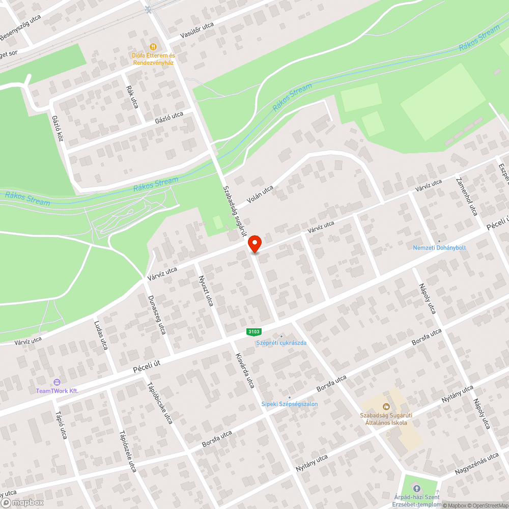 Takarásban lévő zóna tábla bejelentés helye