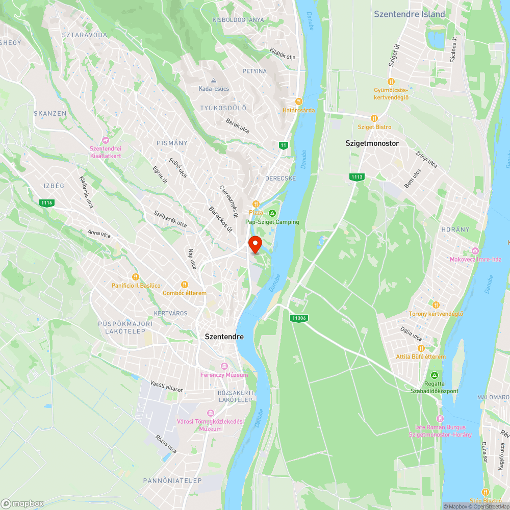 Csőtörést követő útjavítás Sziget utca bejelentés helye