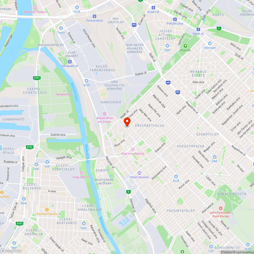 Egy bevásárlókosárnyi szemét bejelentés helye