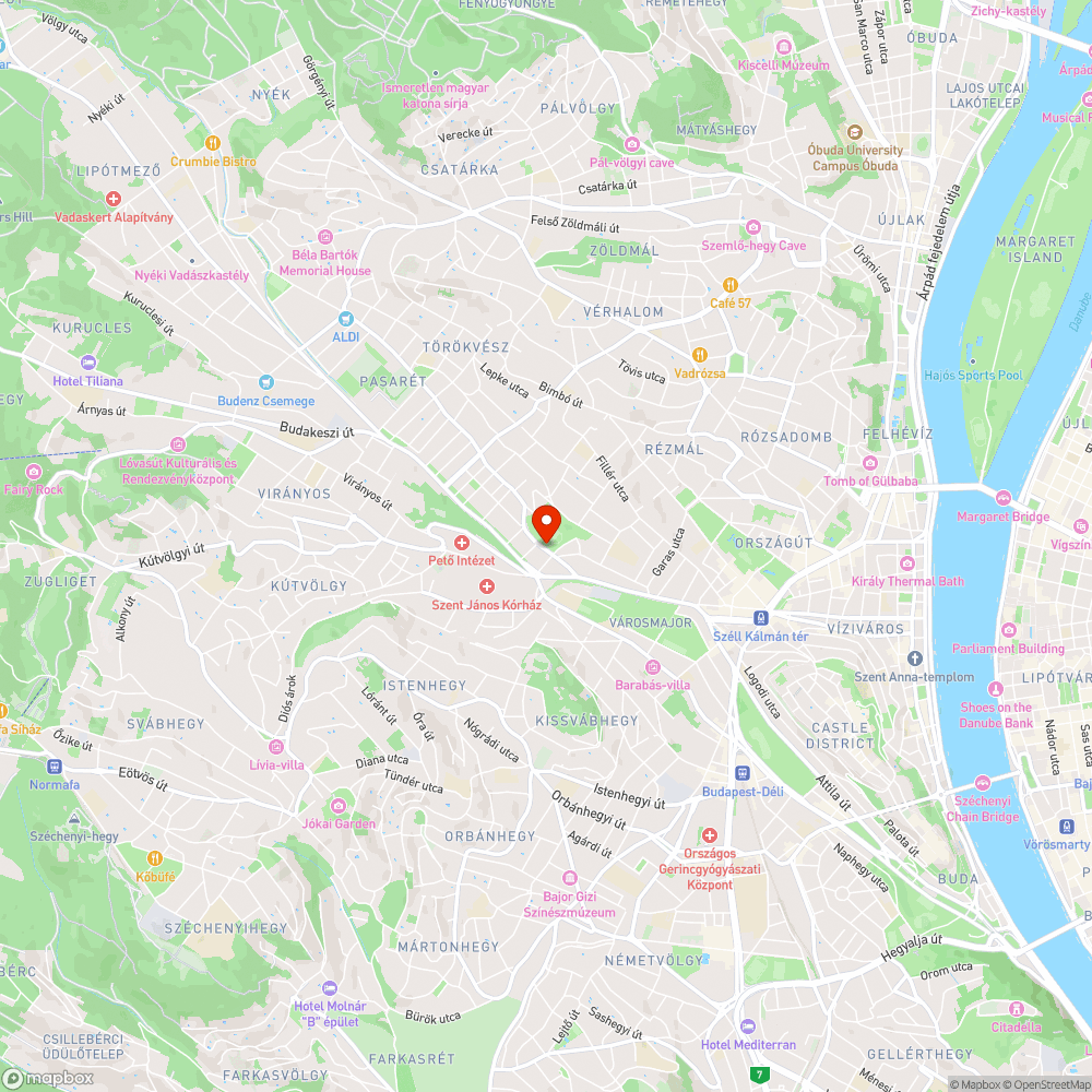 Pasarét bejelentés helye