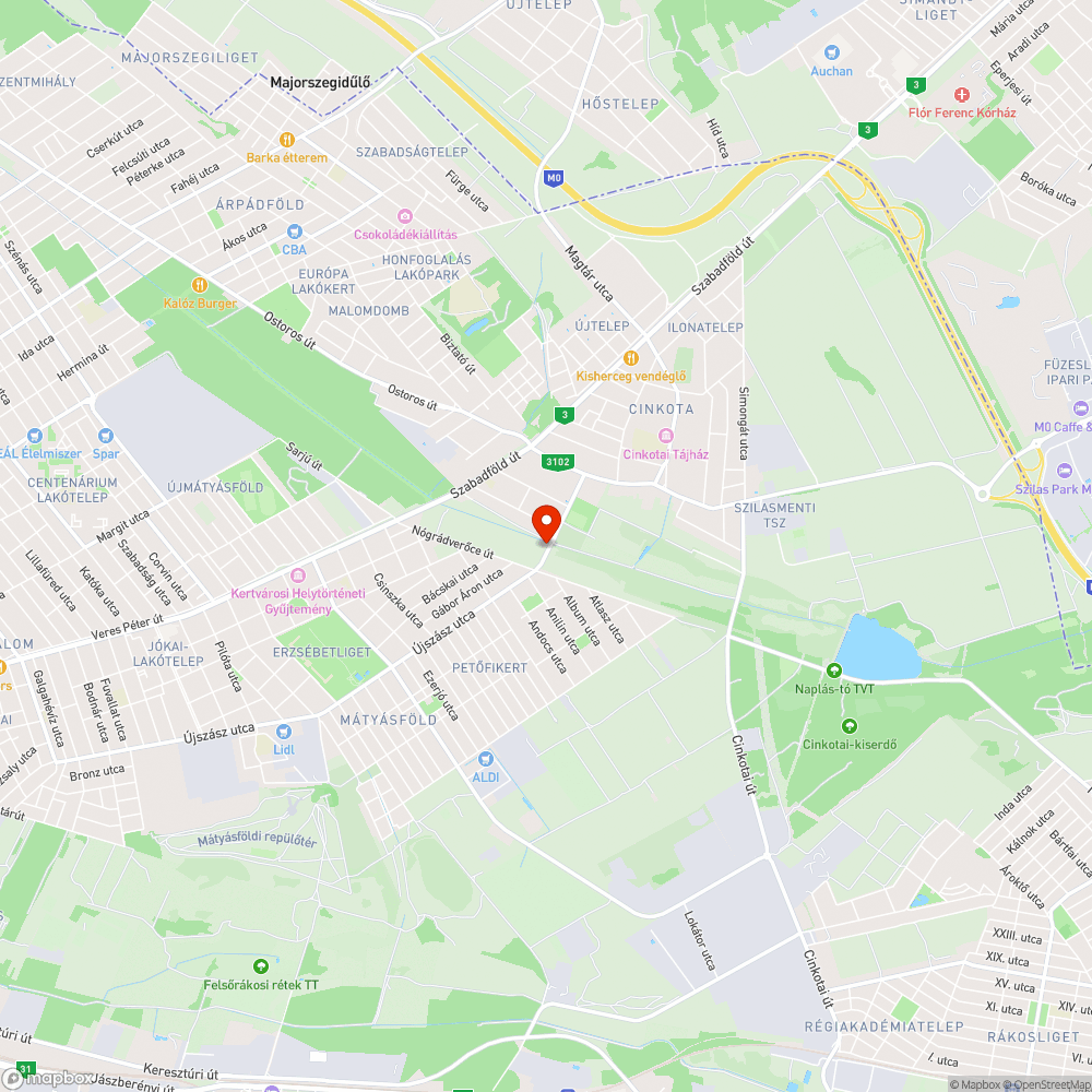 Kidöntött, félredobott táblák a Szilas-patak menti bringaúton bejelentés helye