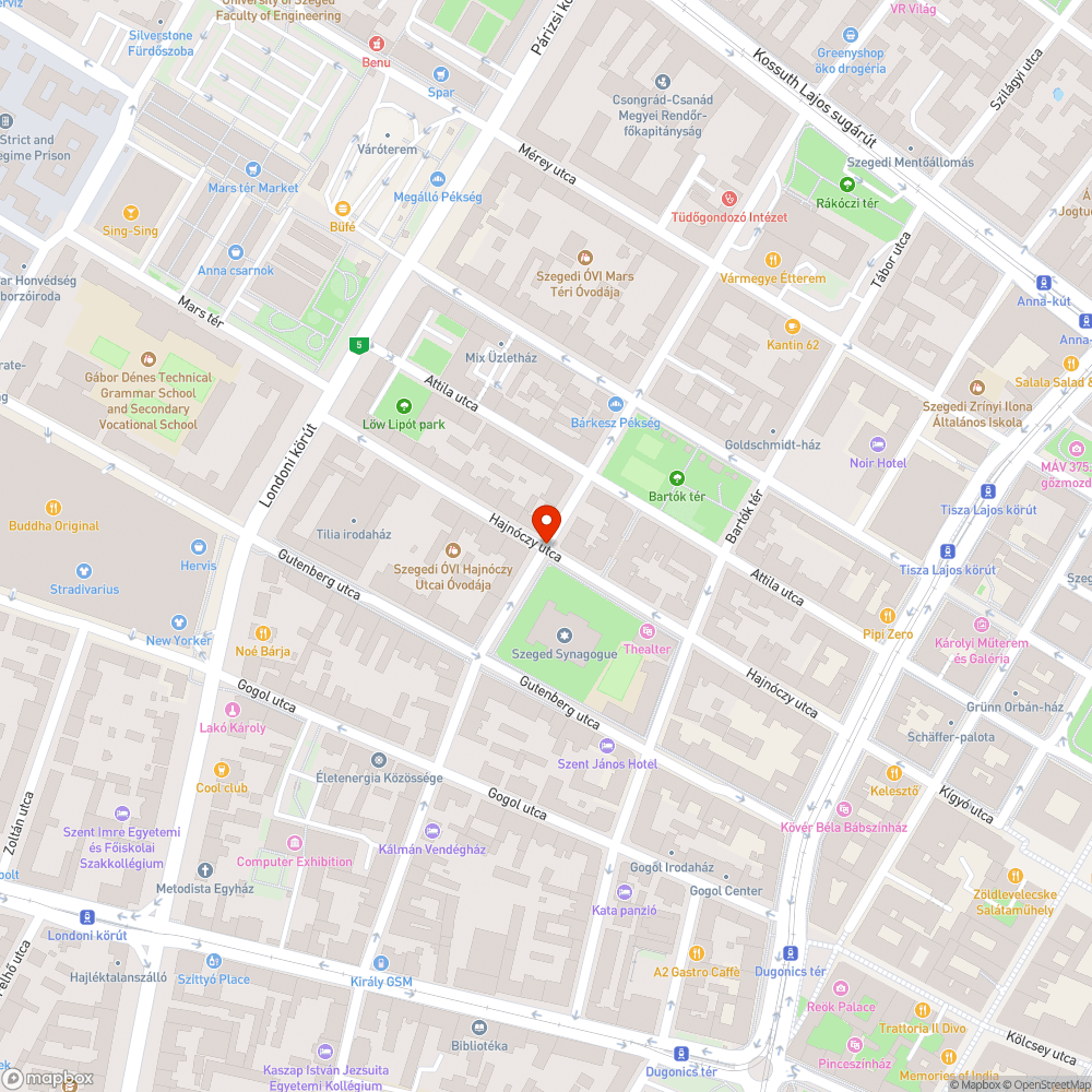 Sérült járda és parkolórész a Hajnóczy utcában bejelentés helye