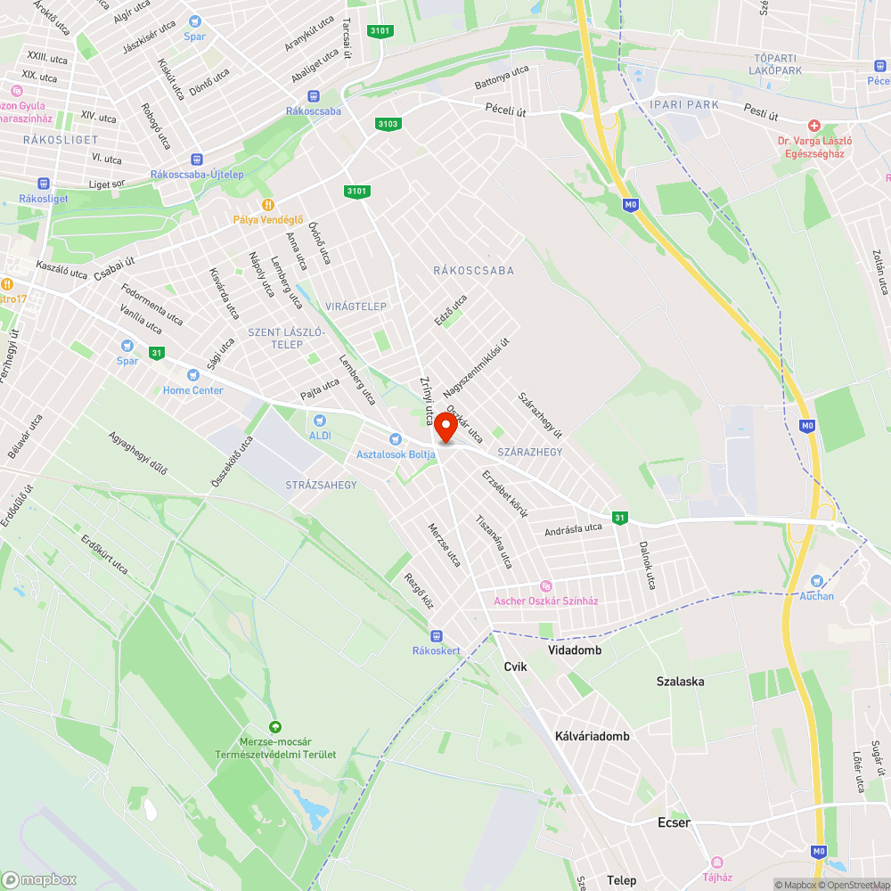 Befejezetlen járda bejelentés helye