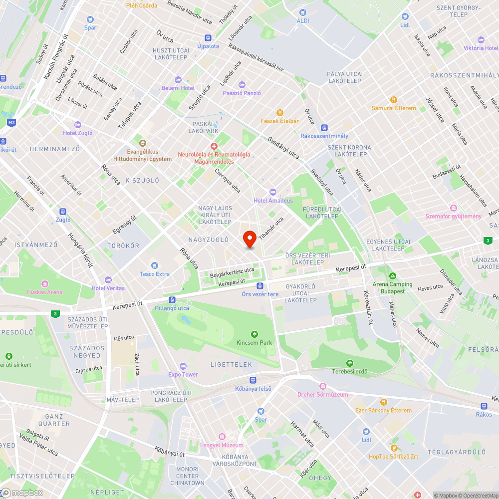 kátyú, megsüllyedt úttest bejelentés helye