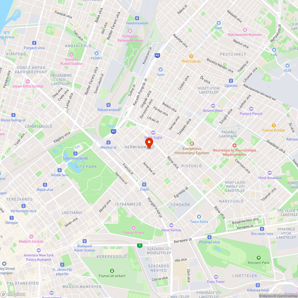 Korong utcai meteorzápor? bejelentés helye