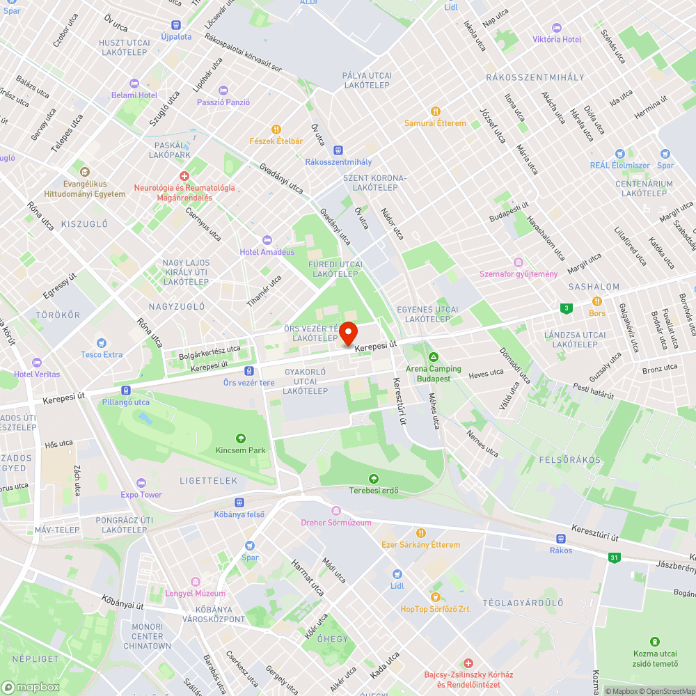 Kidőlt stoptábla bejelentés helye