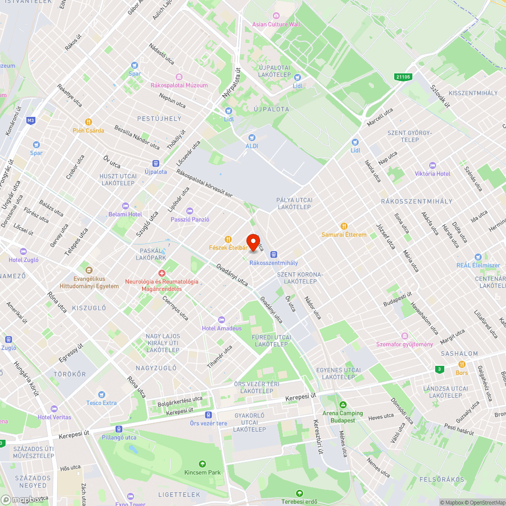 kátyú a Gödöllői utcában bejelentés helye