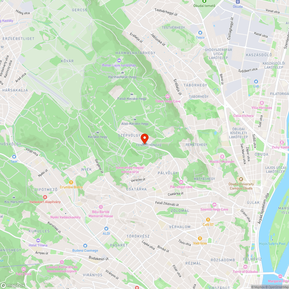 Szépvölgyi út kátyúk veszélyhelyzet bejelentés helye