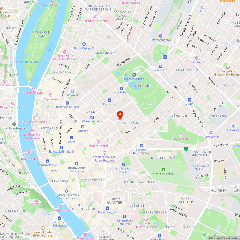 Hiányzó fák a Spar előtt bejelentés helye