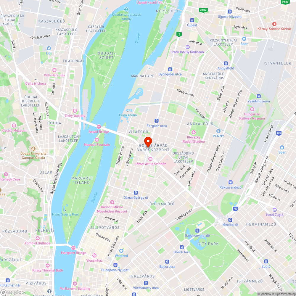 Tócsa bejelentés helye