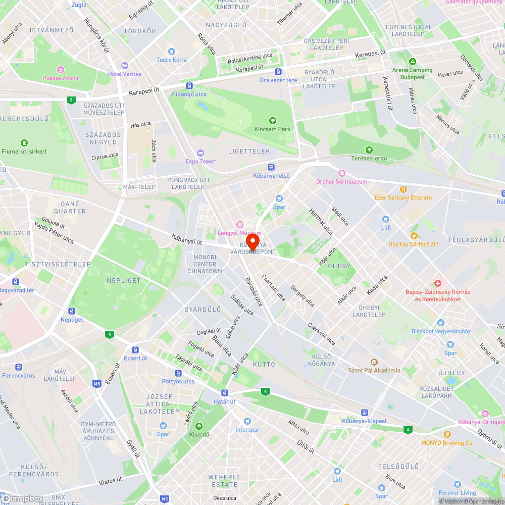 Kátyú a buszmegállóban bejelentés helye