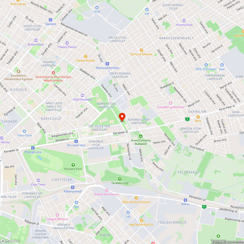 kátyú bejelentés helye