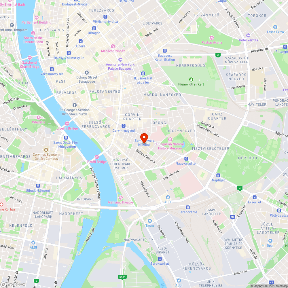 1094 Budapest Tűzoltó utca 46 bejelentés helye