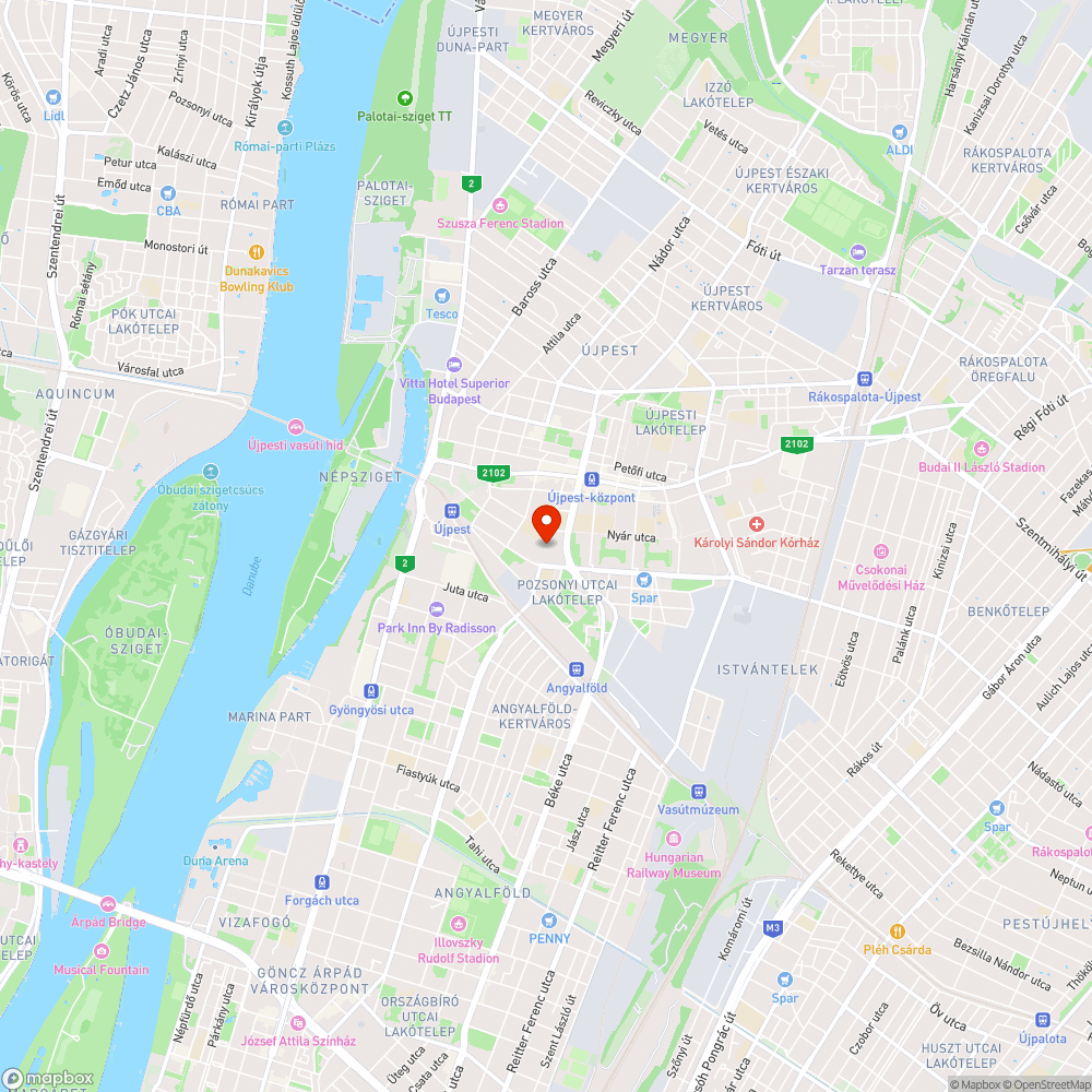 "Belvíz" Újpesten bejelentés helye