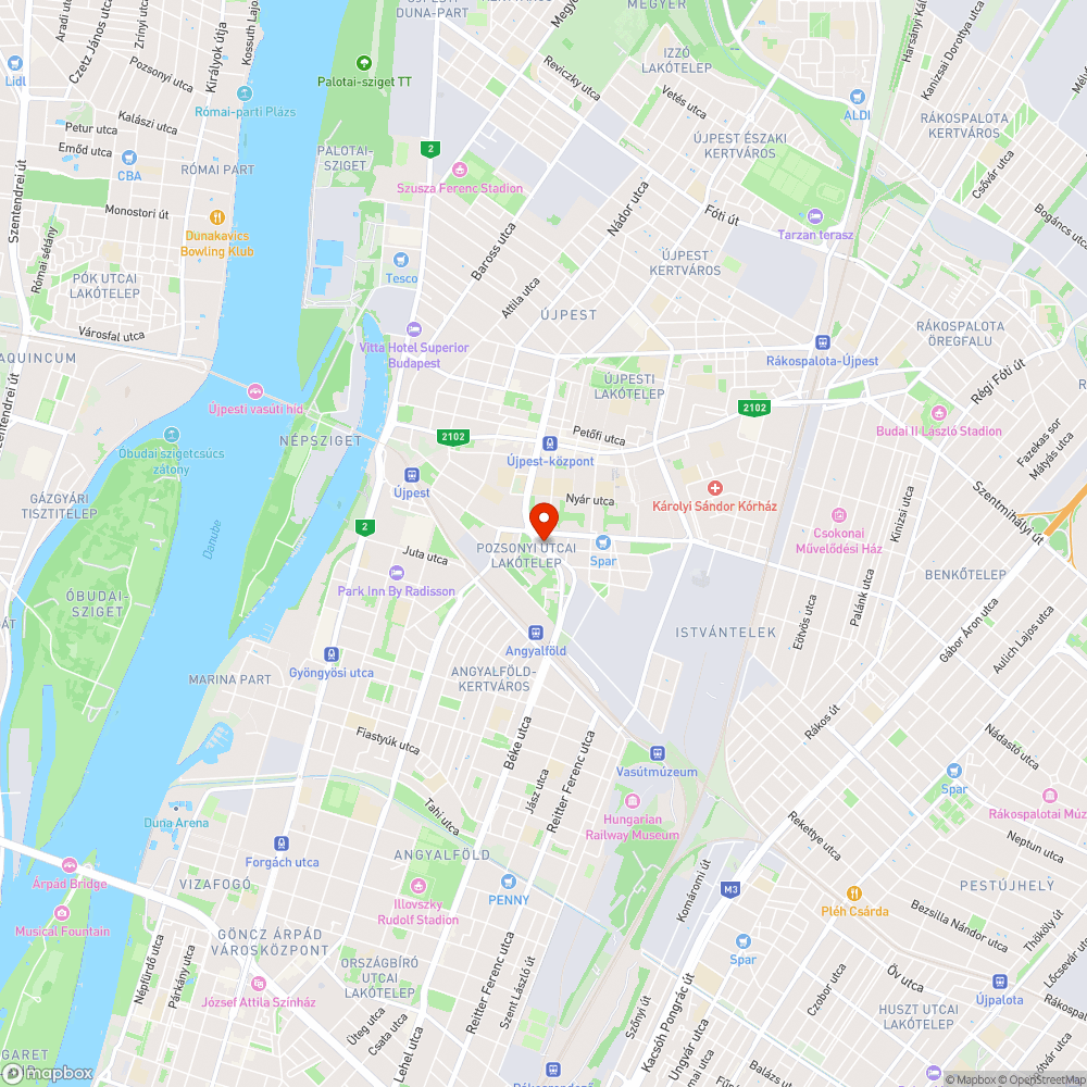 Újpest 2016 02 21 Kátyú II. bejelentés helye