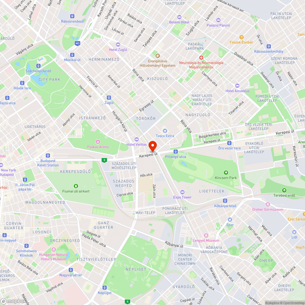 Francia út eleje bejelentés helye