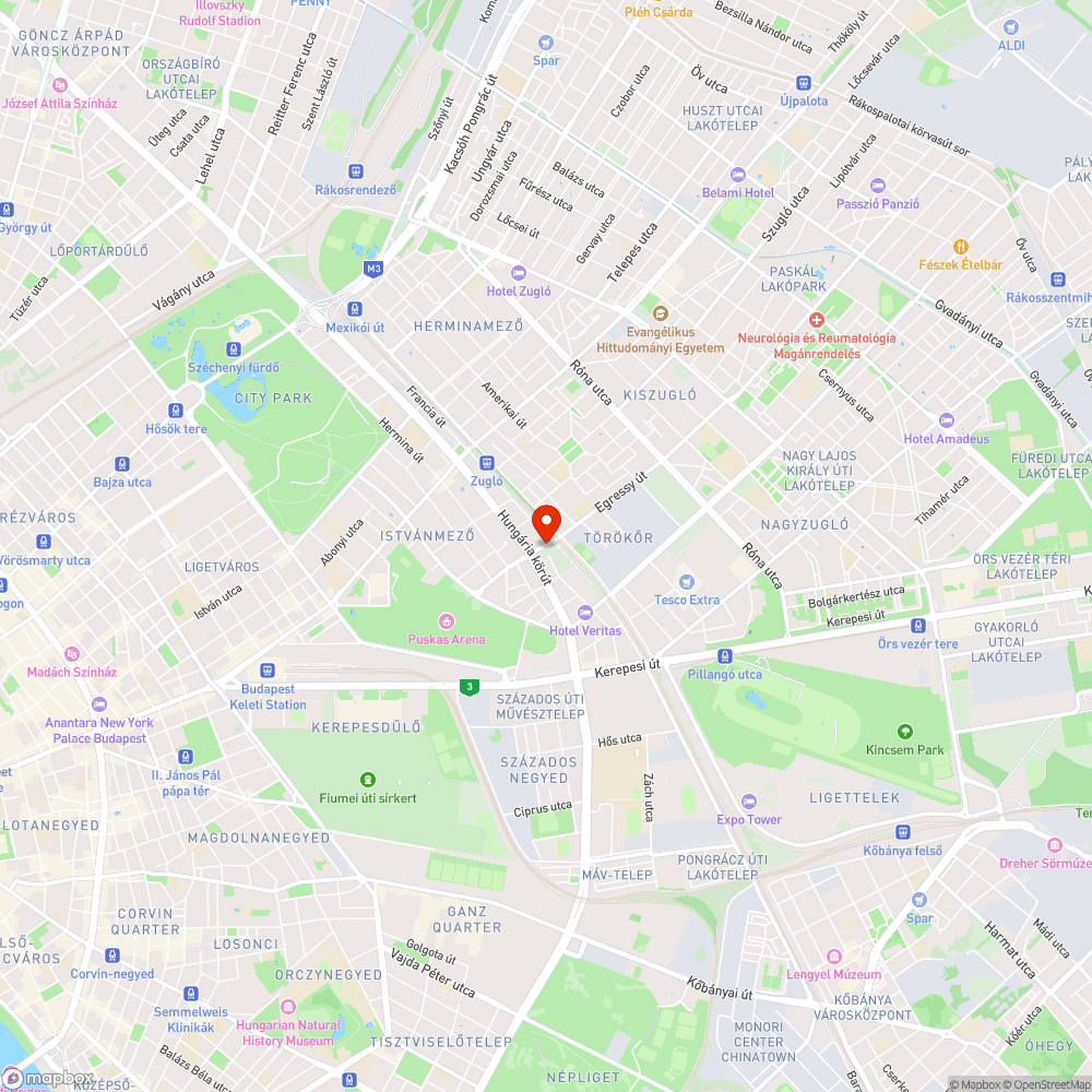 Kátyú a keréknyomban bejelentés helye