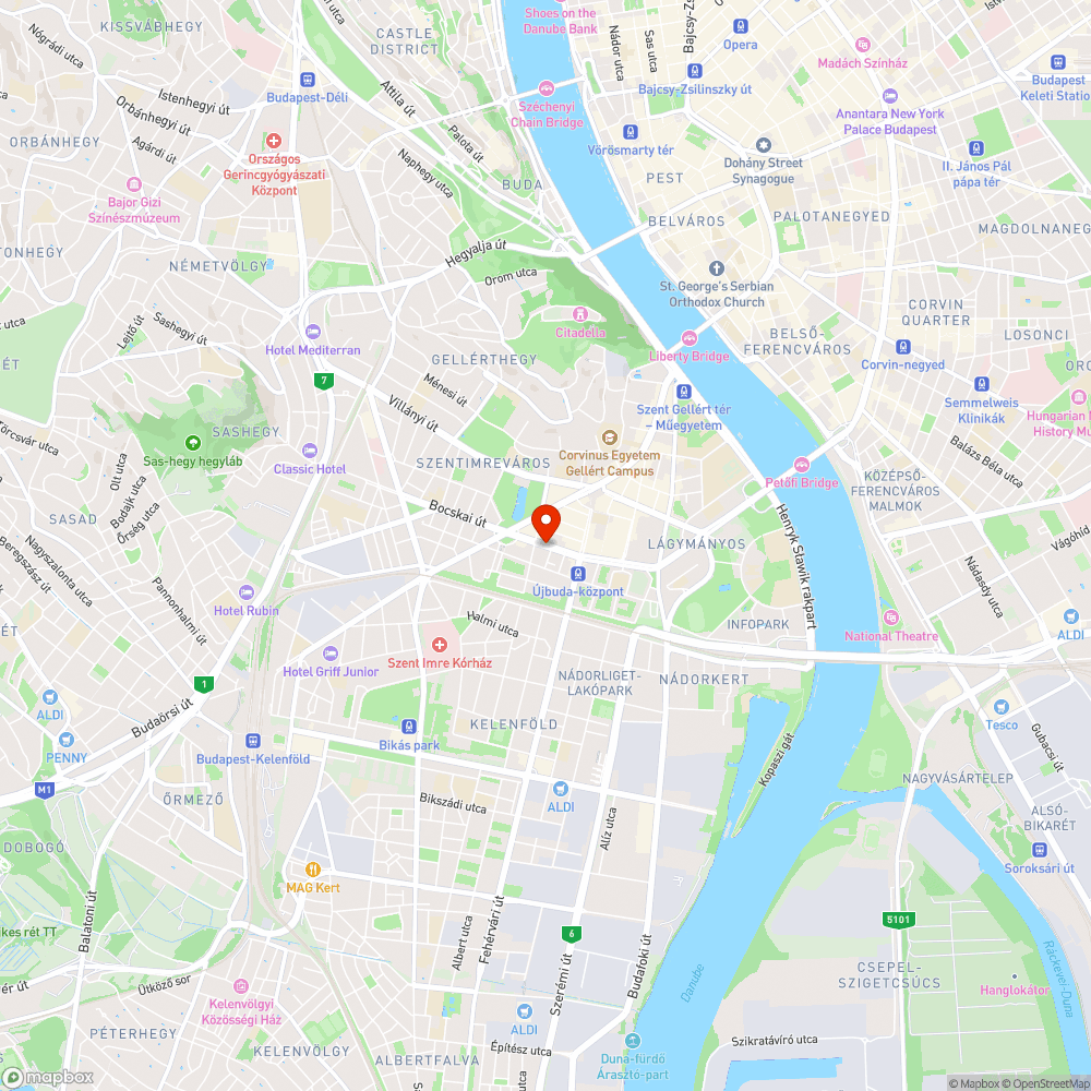 Mély kátyú bejelentés helye