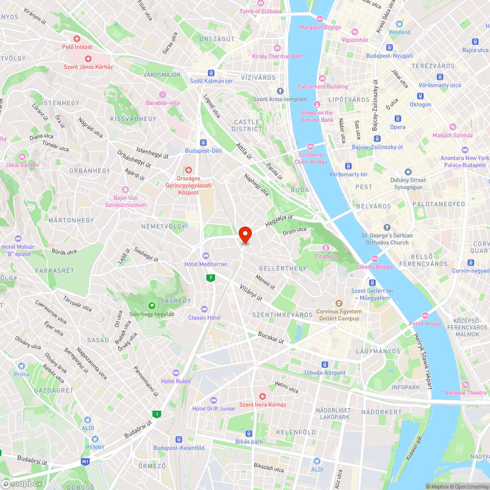 Mély kátyú bejelentés helye