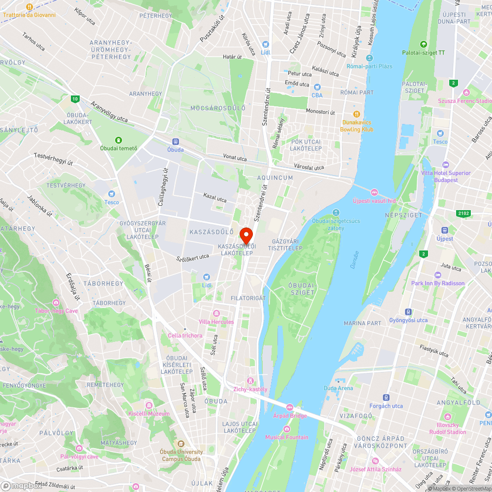 Kaszásdűlői kátyúk bejelentés helye