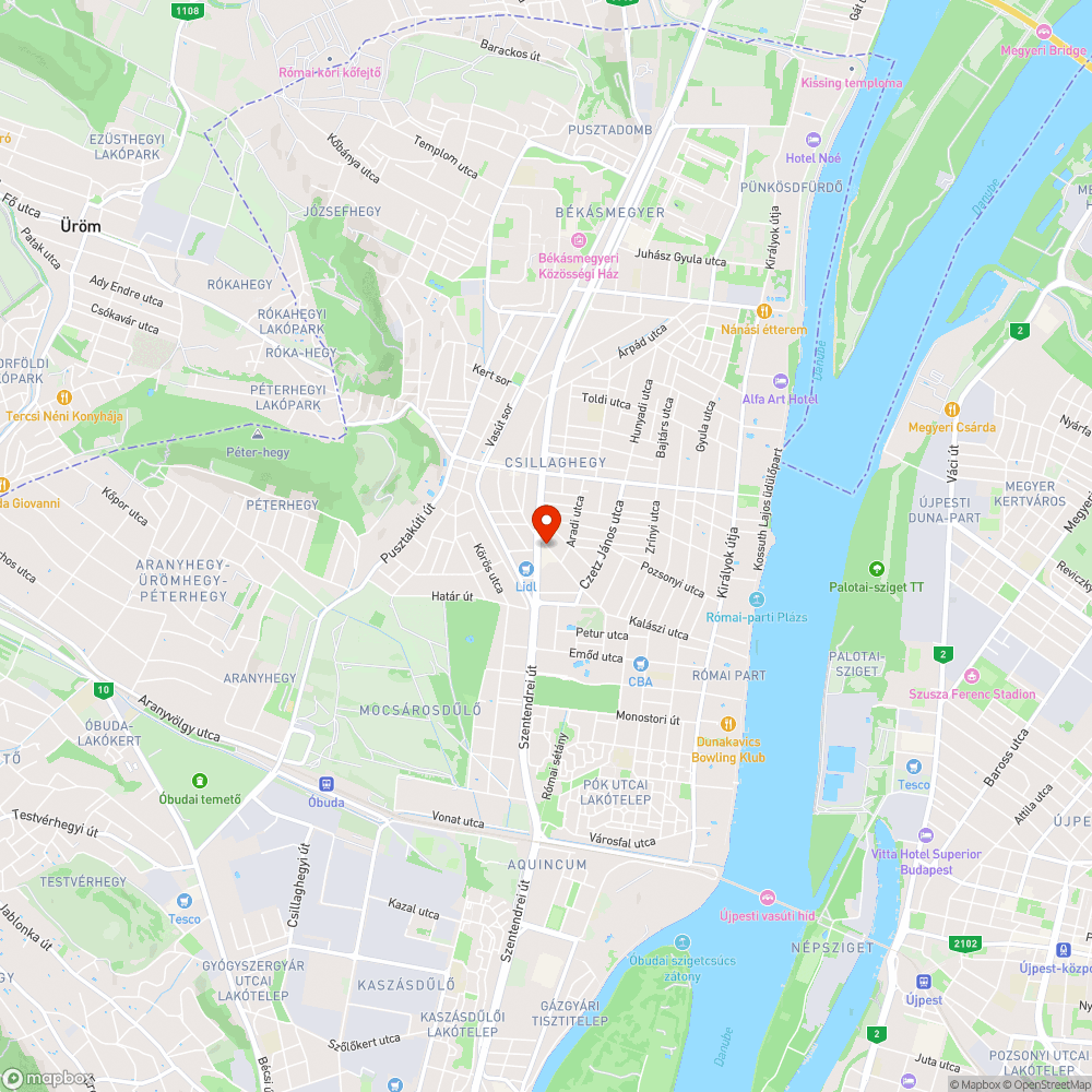 Kátyú Csillaghegyen bejelentés helye