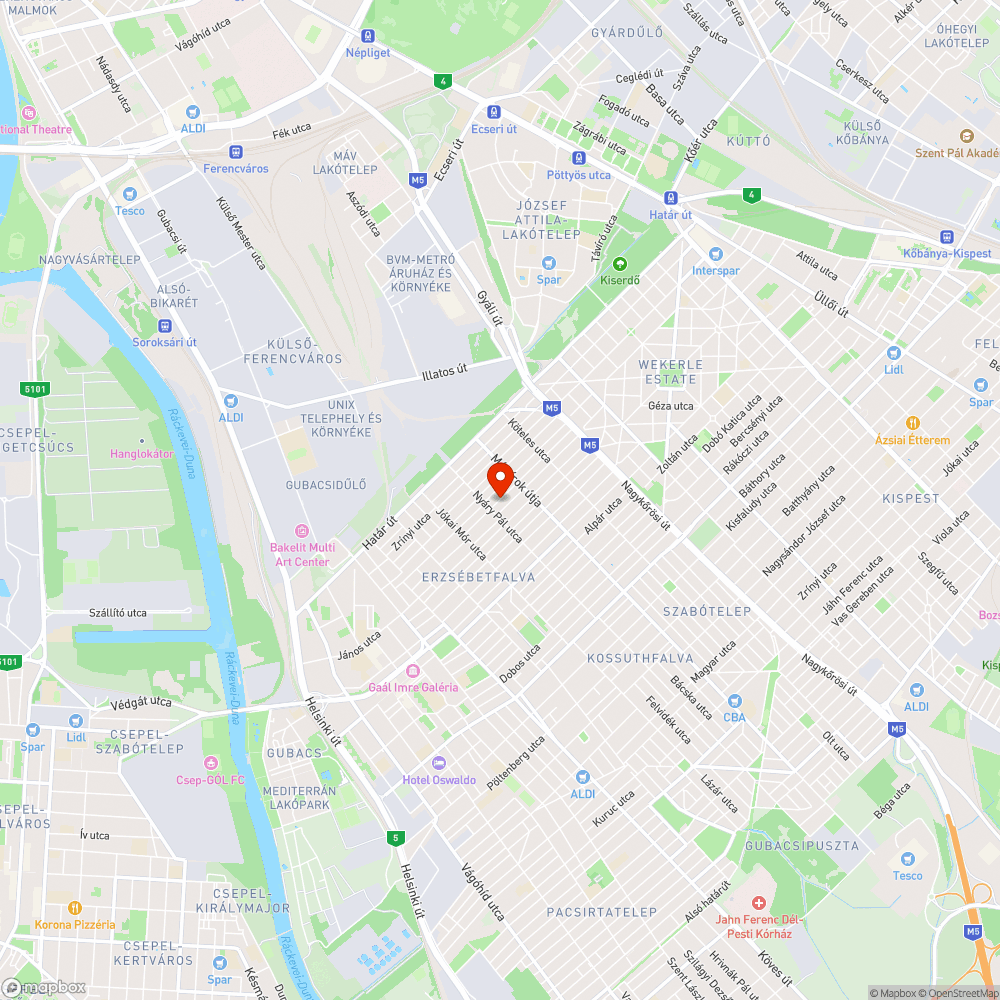 Kátyú a Hitel Márton utcában bejelentés helye