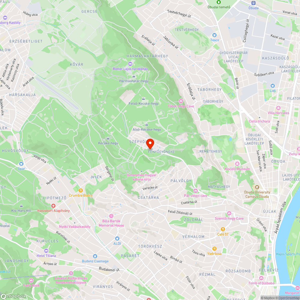 Kátyú bejelentés helye