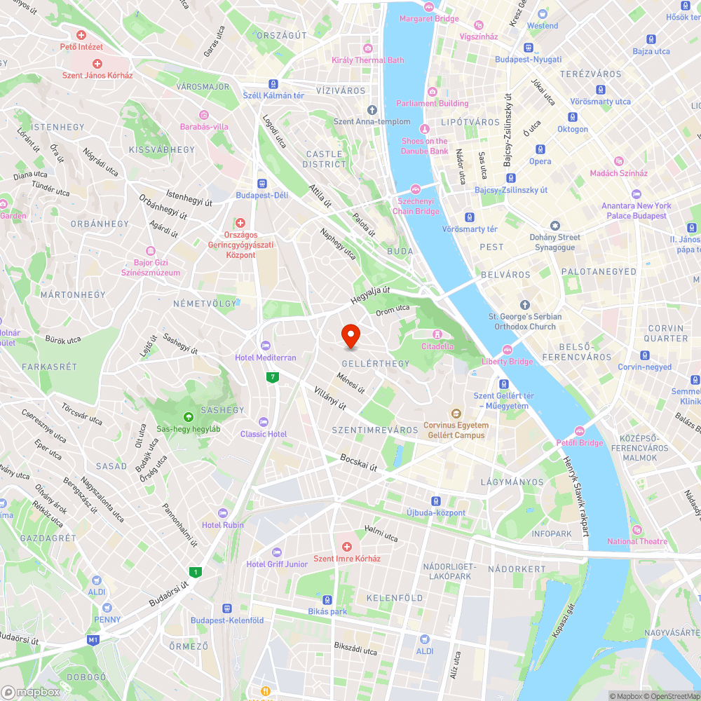 Mély kátyú bejelentés helye