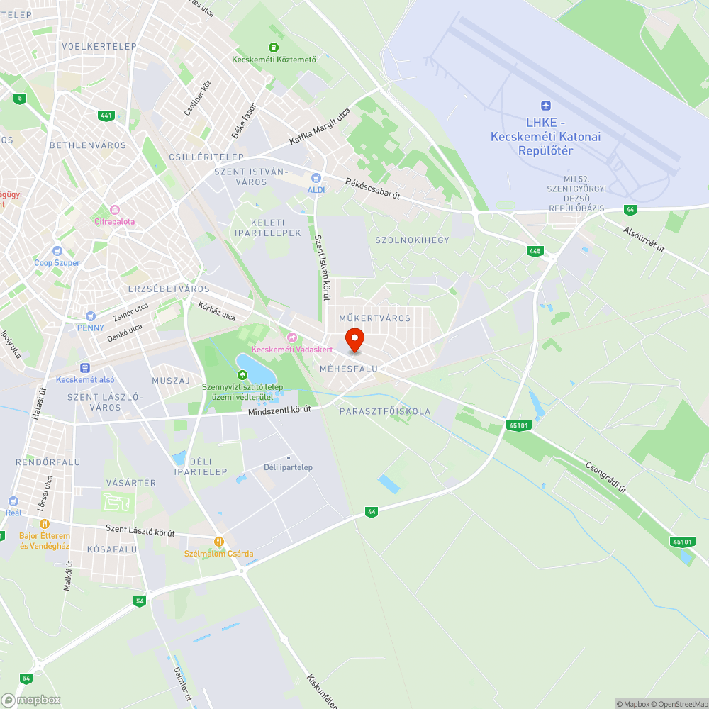 Balesetveszélyes járda a Műkertvárosban bejelentés helye