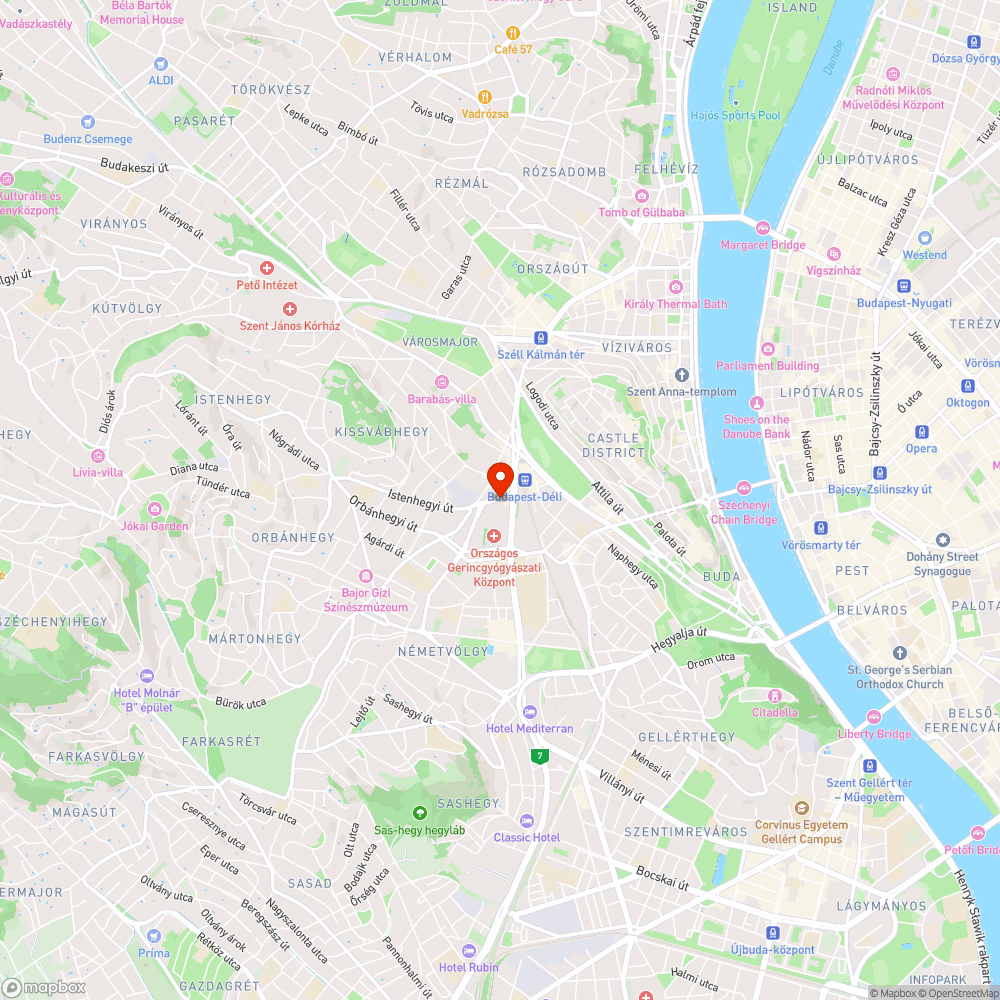 XII. ker. Nagyenyed utca bejelentés helye