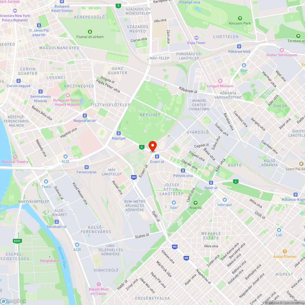 A gyalogos átkelő nem vált zöldre bejelentés helye