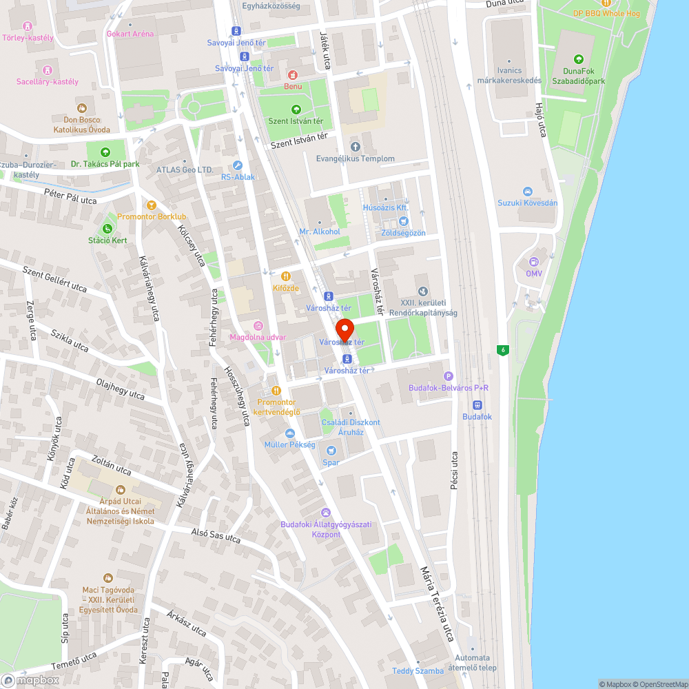 Budafok, Városház tér bejelentés helye