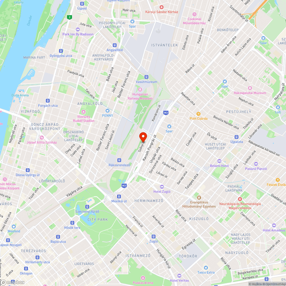 Két kátyú egymás mellett bejelentés helye