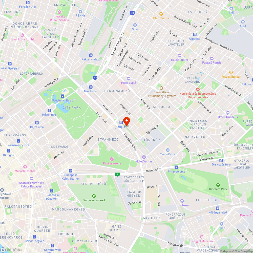 Kátyú a keréknyomban bejelentés helye