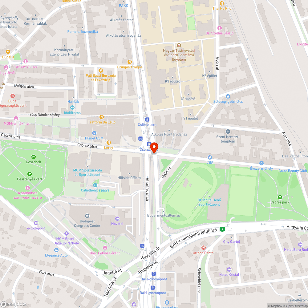 Ott felejtett autó bejelentés helye