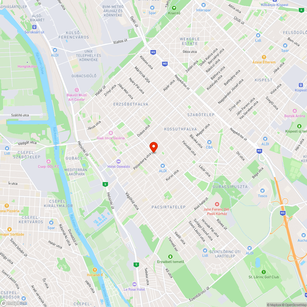 Szent Imre Herceg utca 100. Házat rongáló kátyú bejelentés helye