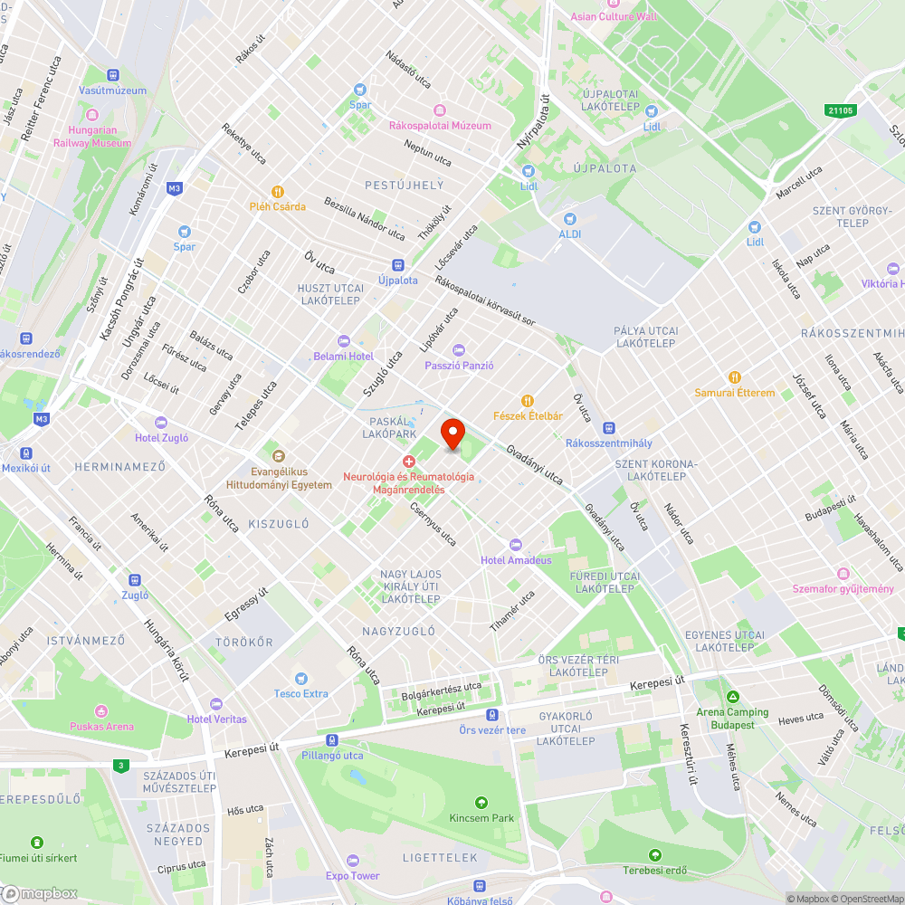 Kátyú bejelentés helye