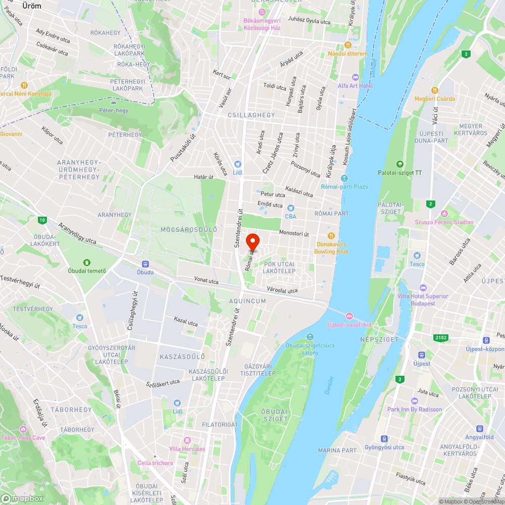 Kátyú az Amfiteátrum utcában bejelentés helye