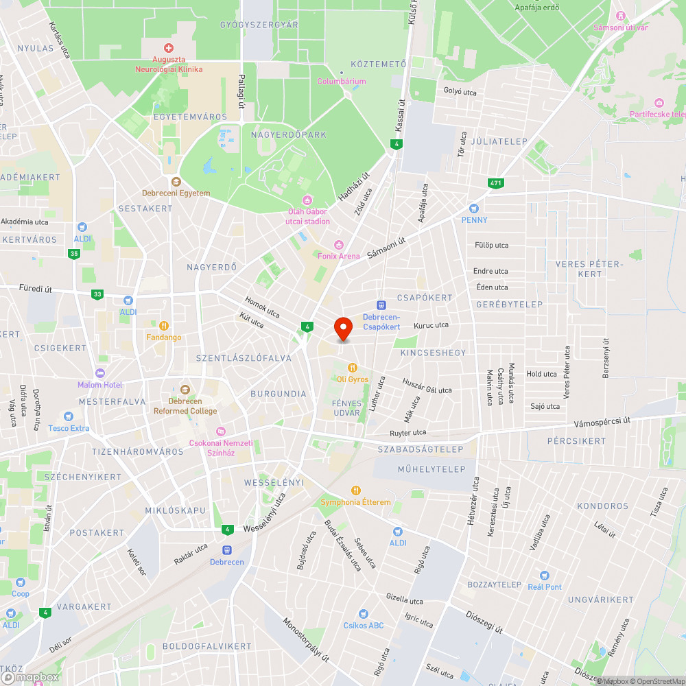 Hepe-hupás utca bejelentés helye