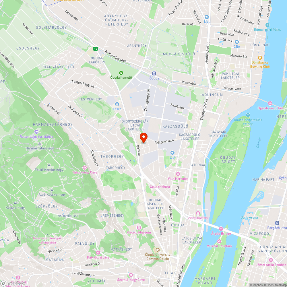 Szabó Ervin bejelentés helye