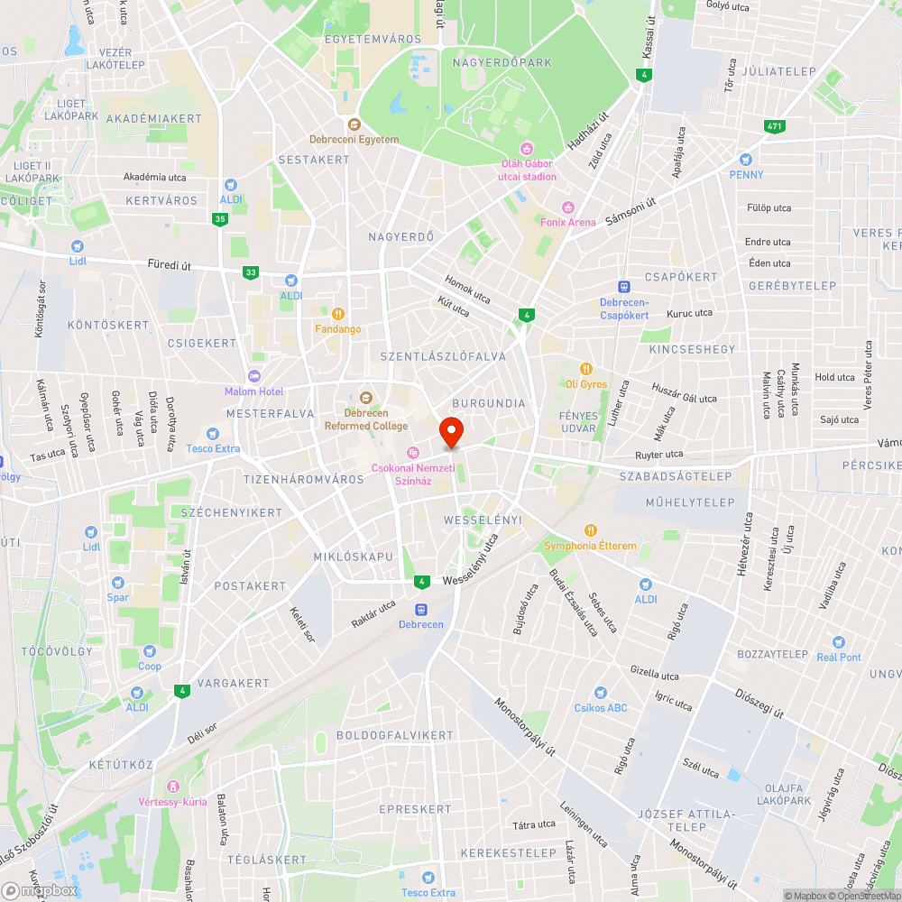 Veszélyes kereszteződés bejelentés helye