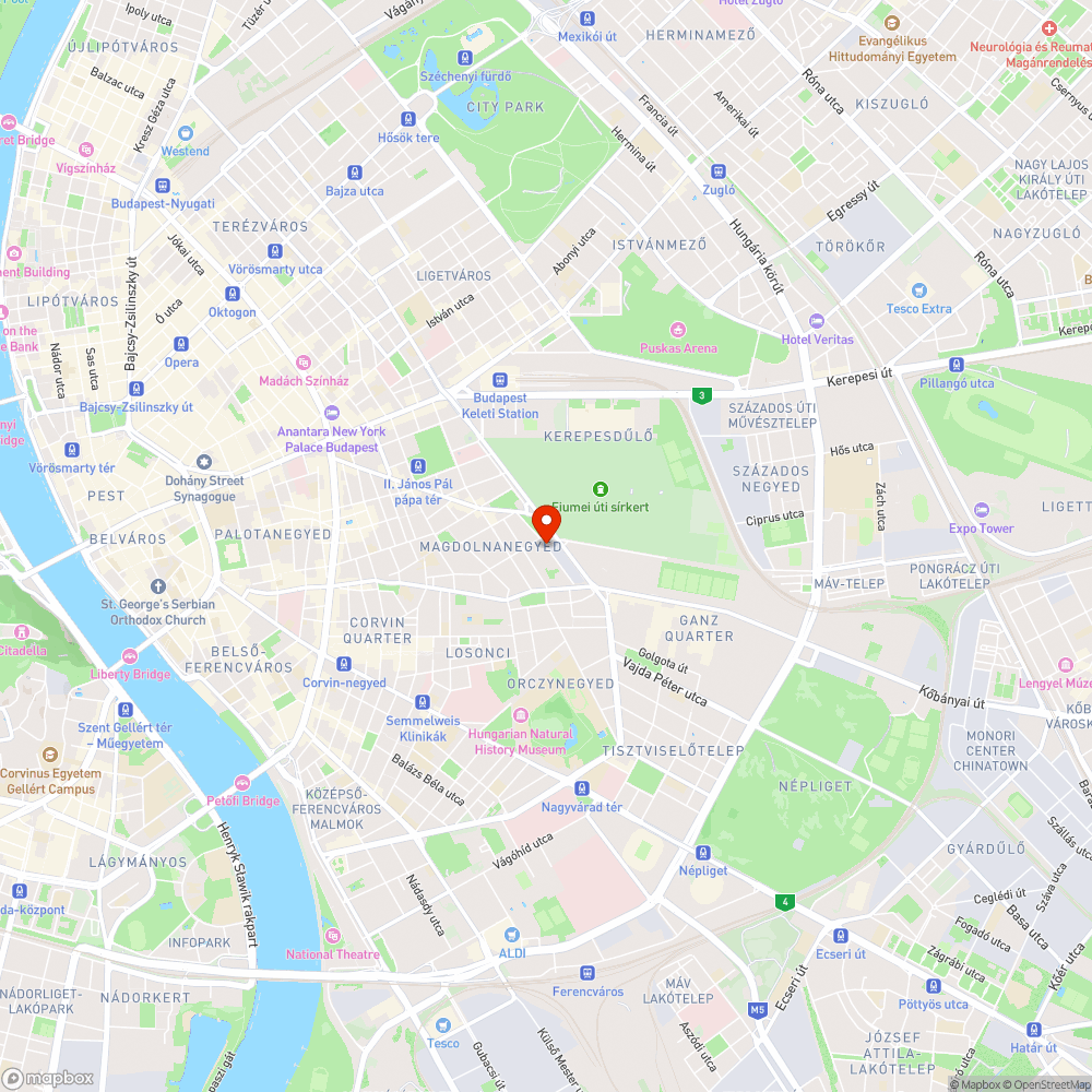 Beszakadt járda bejelentés helye