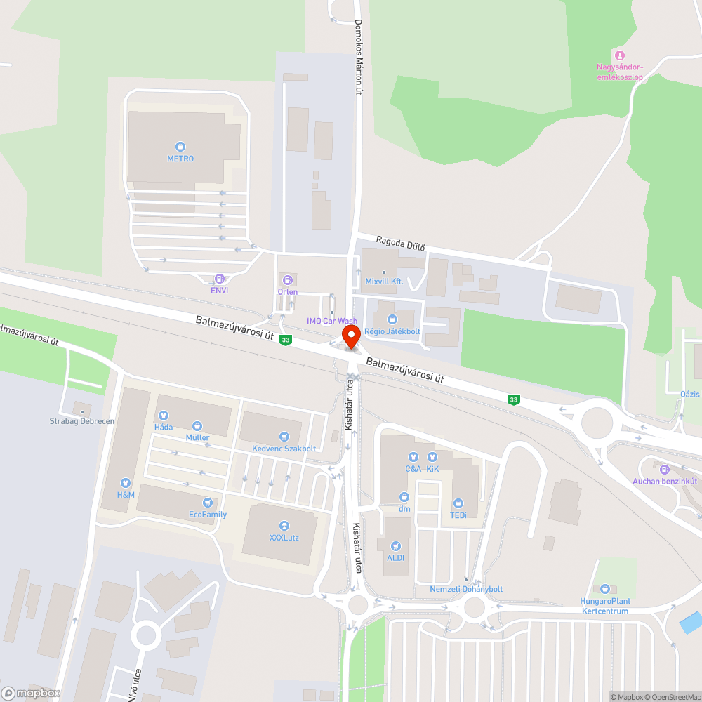 Rosszul beállított lámpa bejelentés helye