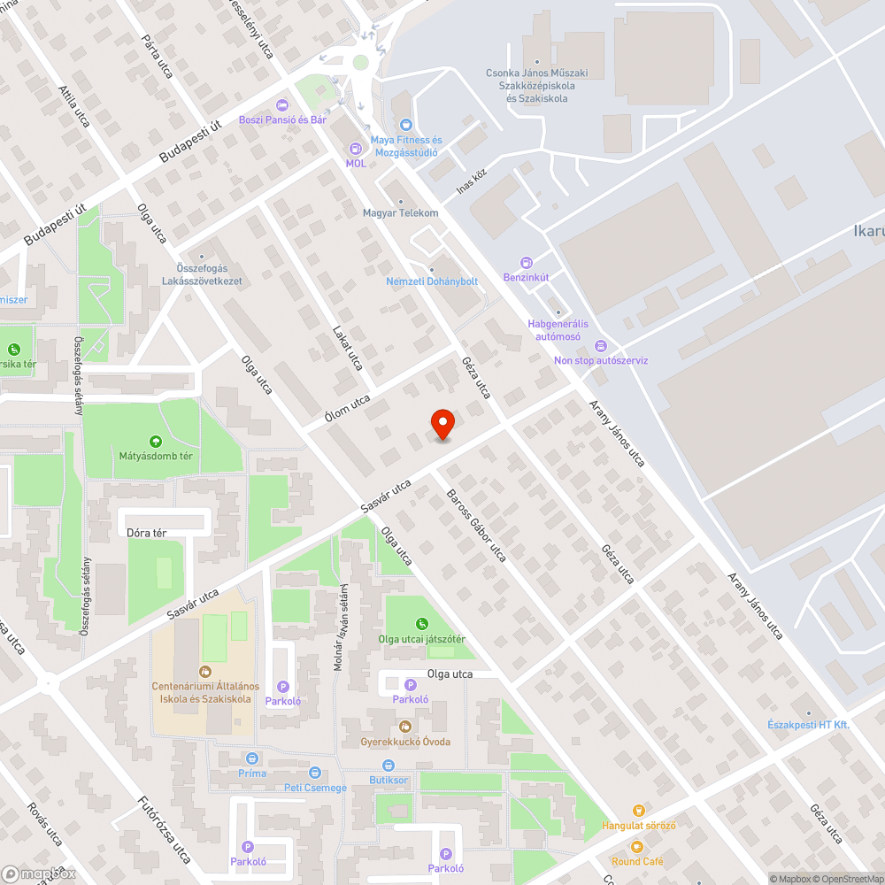 A betonút alól feltör a víz. bejelentés helye