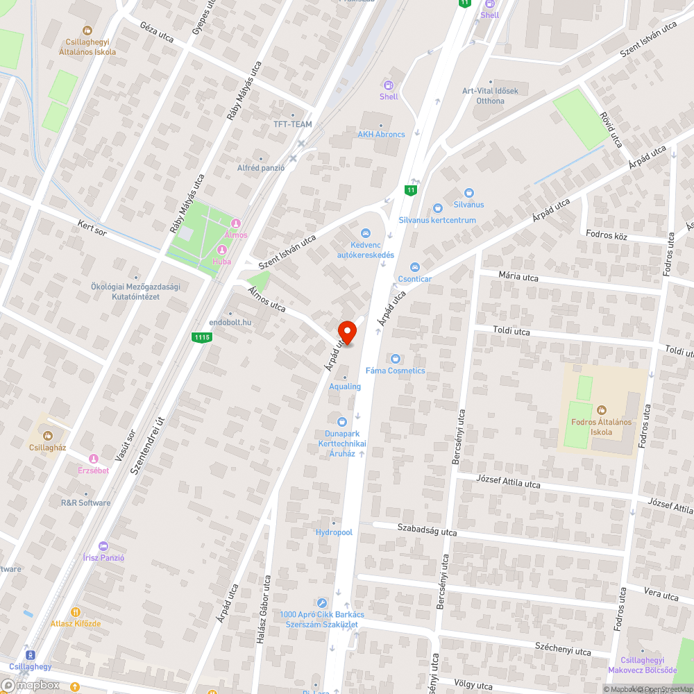 Kiszáradt facsemete bejelentés helye