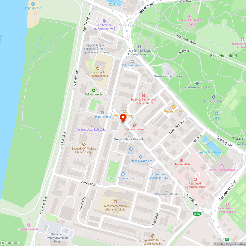 Beláthatatlan gyalogosátkelő bejelentés helye