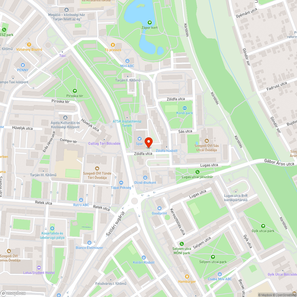 Megdőlt tábla - Budapesti krt. 3., Spar mögött bejelentés helye