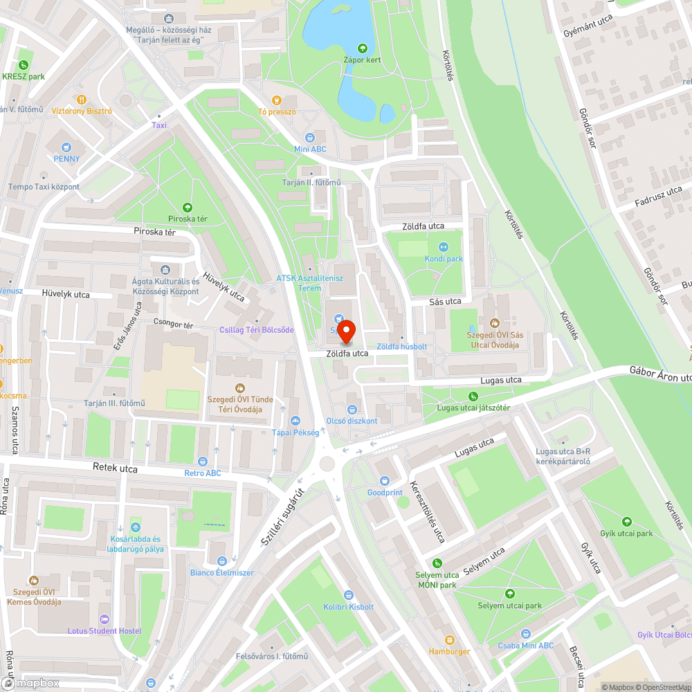 Szemét a kispiac mellett bejelentés helye