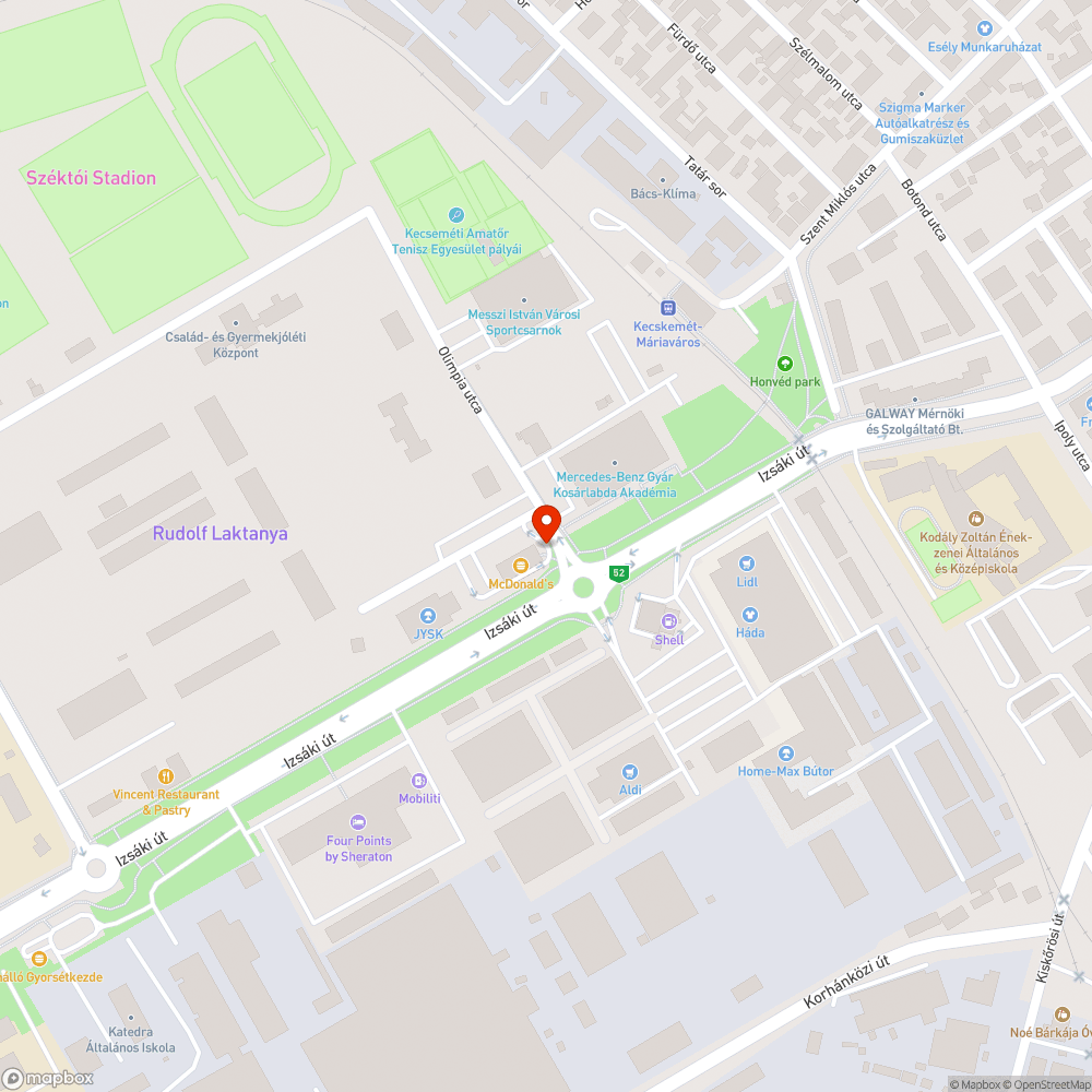 Biciklitároló bejelentés helye